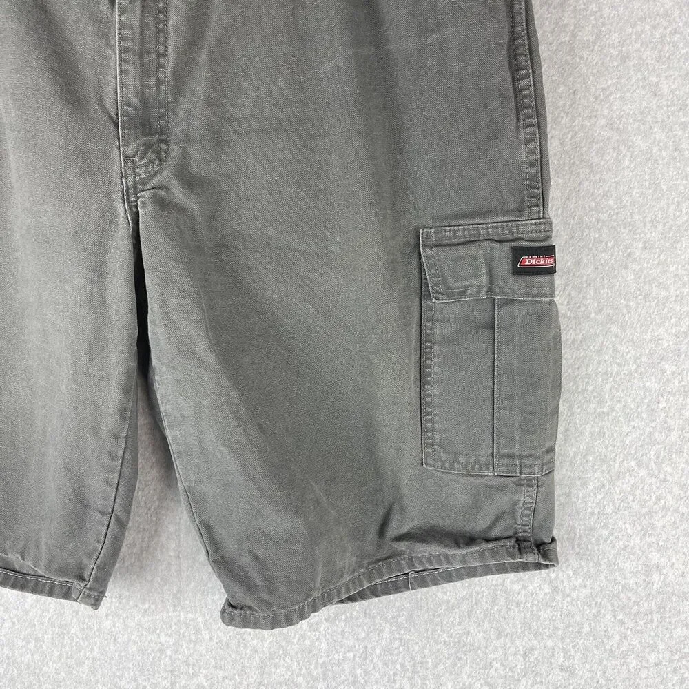 Dickies Mens Sz 42 Shorts Carpenter Jean Grey Relaxed Fit‎ Work Painter Denim
